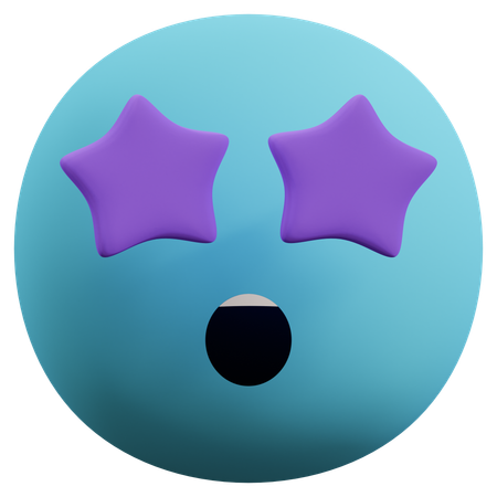 星の目絵文字  3D Icon