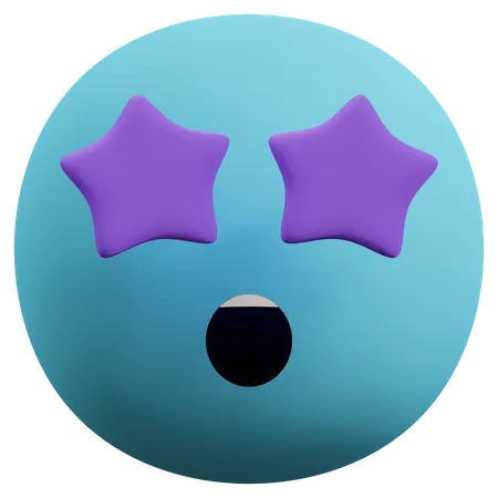 星の目絵文字  3D Icon