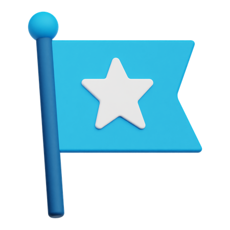 Star Flag  3D Icon