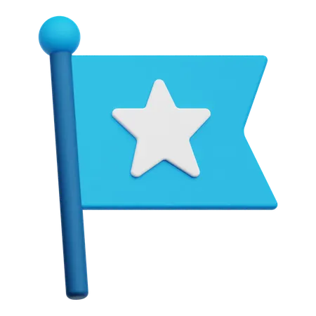Star Flag  3D Icon