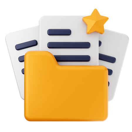 Star Folder  3D Icon