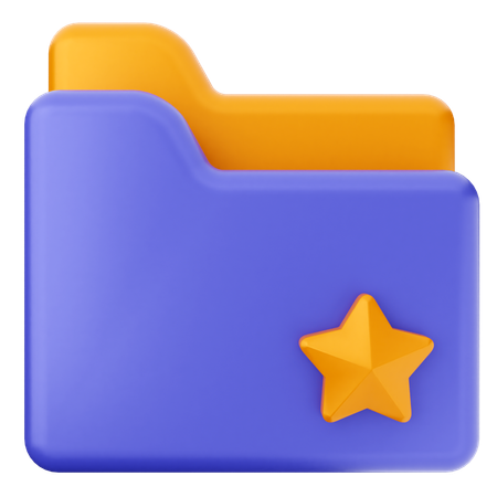 Star Folder  3D Icon