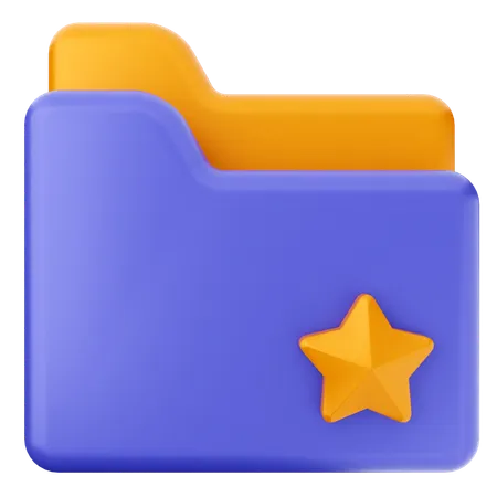 Star Folder  3D Icon