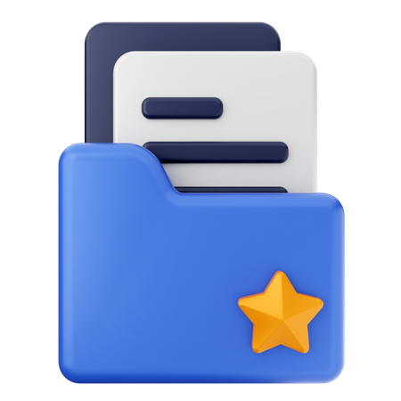 Star Folder  3D Icon