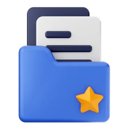 Star Folder  3D Icon