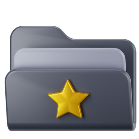 Star Folder  3D Icon