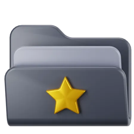 Star Folder  3D Icon