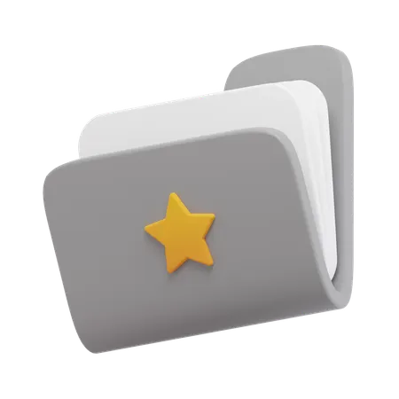 Star Folder  3D Icon