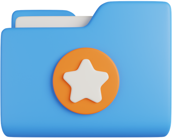 Star Folder  3D Icon