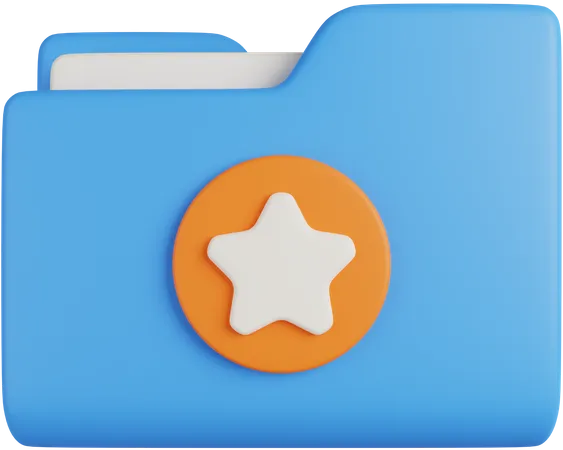 Star Folder  3D Icon