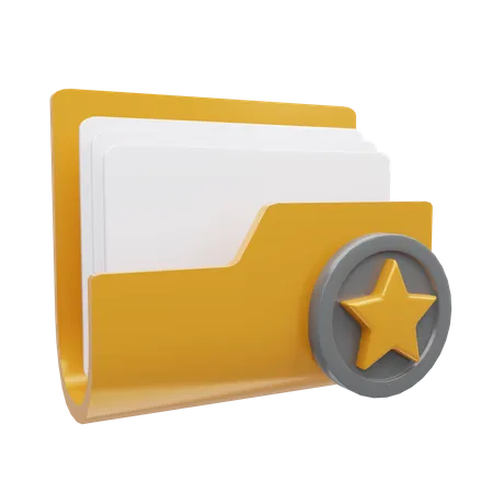 Star Folder  3D Icon