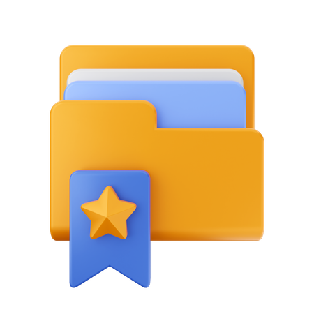 Star Folder  3D Icon