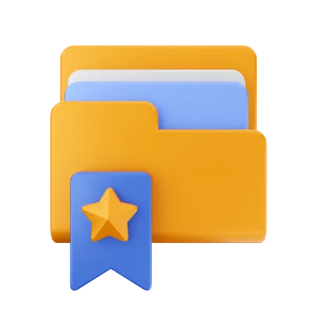 Star Folder  3D Icon