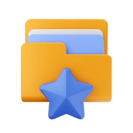 Star Folder  3D Icon