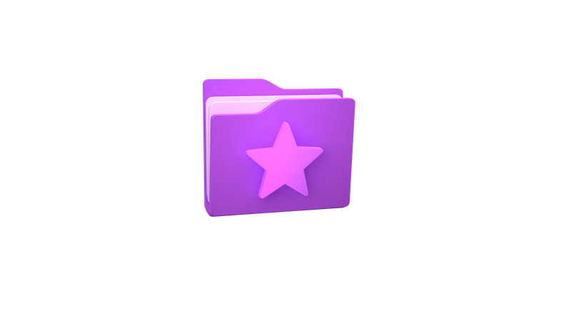 Star Folder  3D Icon