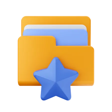 Star Folder  3D Icon
