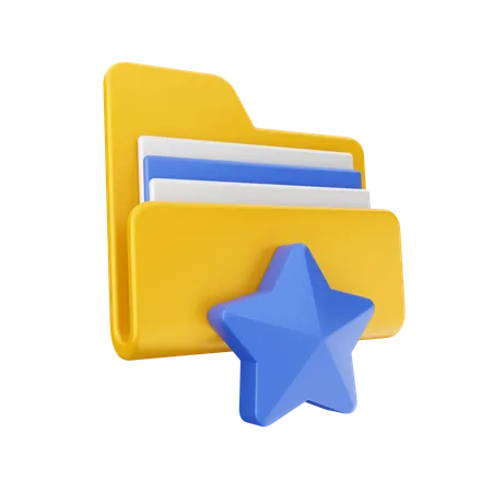 Star Folder  3D Icon
