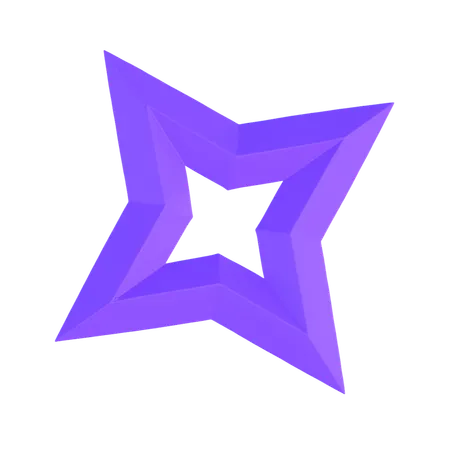 Star Frame  3D Icon