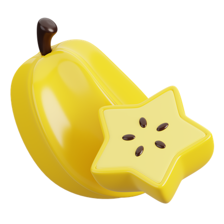 Star Fruit  3D Icon