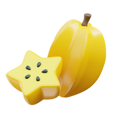 Star Fruit  3D Icon