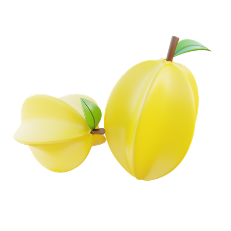 Star Fruit  3D Icon