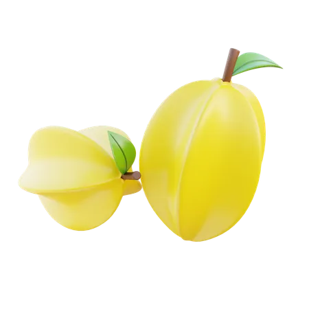 Star Fruit  3D Icon