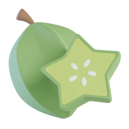 Star Fruit  3D Icon