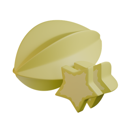 Star Fruit  3D Icon