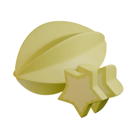 Star Fruit  3D Icon