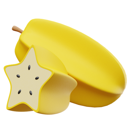 Star Fruit  3D Icon