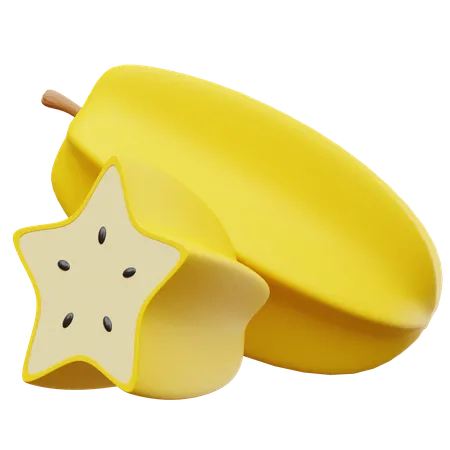 Star Fruit  3D Icon