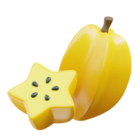 Star Fruit  3D Icon