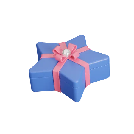 Star Gift Box  3D Icon