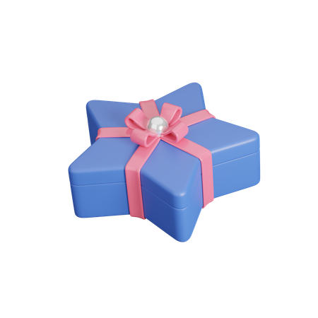 Star Gift Box  3D Icon