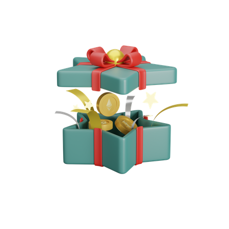 Star Gift Box Opened  3D Icon