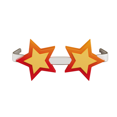 Star Glasses  3D Icon