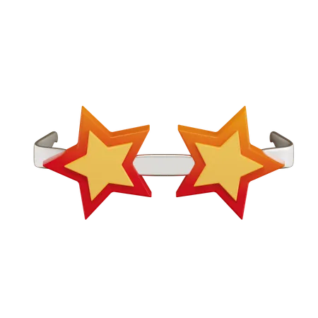 Star Glasses  3D Icon