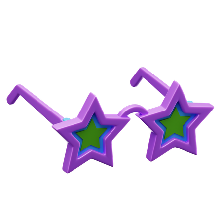 Star Glasses  3D Icon