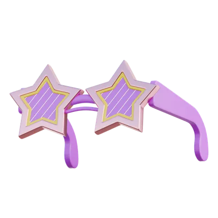 Star Glasses  3D Icon