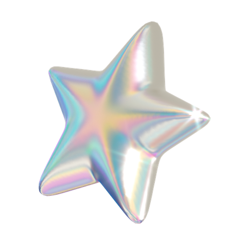 Star Holographic  3D Icon