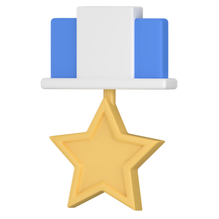 Star honor badge  3D Icon