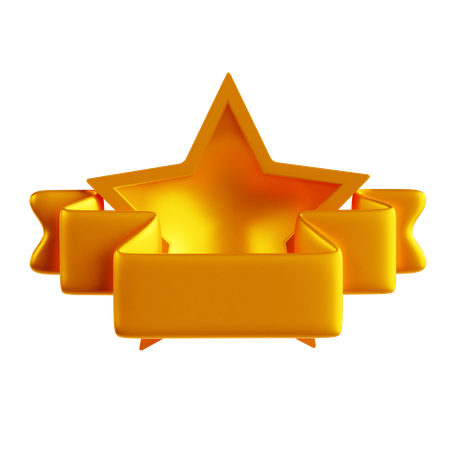 Star Label  3D Icon