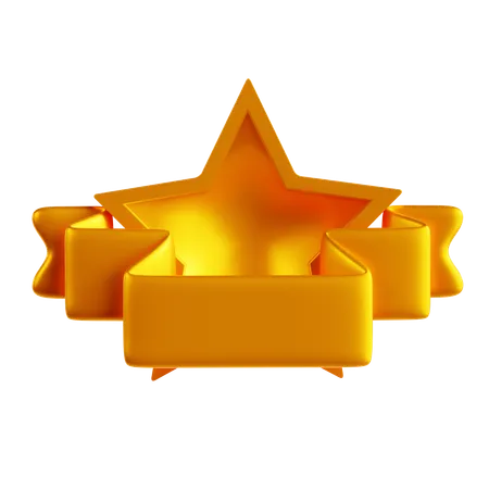 Star Label  3D Icon