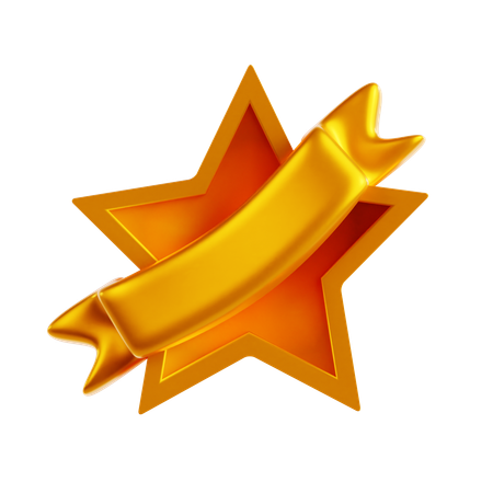 Star Label  3D Icon