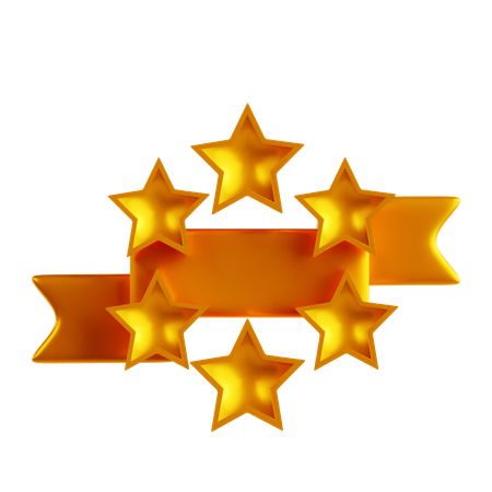 Star Label  3D Icon