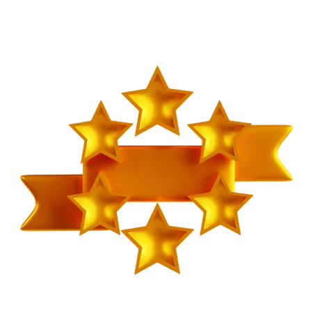 Star Label  3D Icon