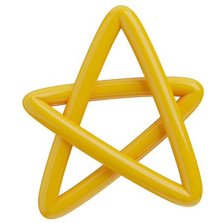 Star line  3D Icon