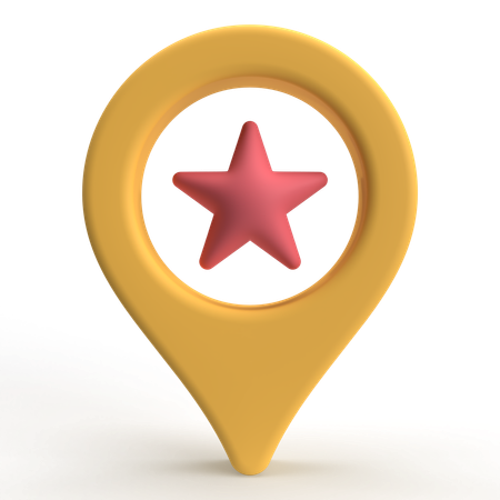 Star Location  3D Icon