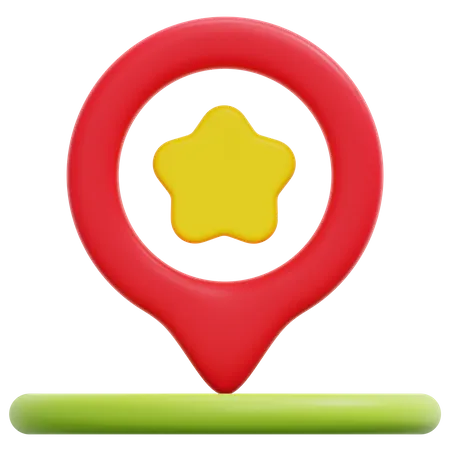 Star Location  3D Icon