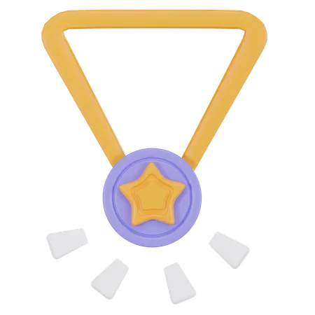 Star Medal 3 D Icon 3D Icon